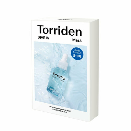 Torriden Dive In Low Molecular Hyaluronic Acid Mask 5+1