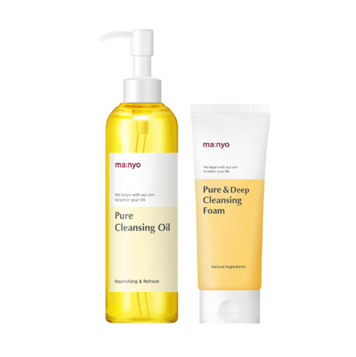 Manyo Pure Cleansing Oil & Pure Cleansing Foam Special Set - HelloPeony