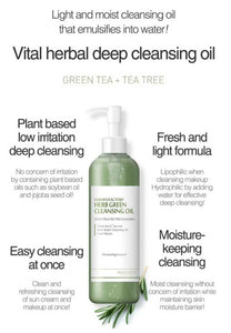 MANYO FACTORY HERB GREEN CLEANSING OIL - HelloPeony
