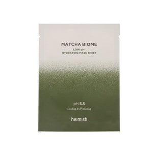 Heimish Matcha Biome Low pH Hydrating Mask Sheet